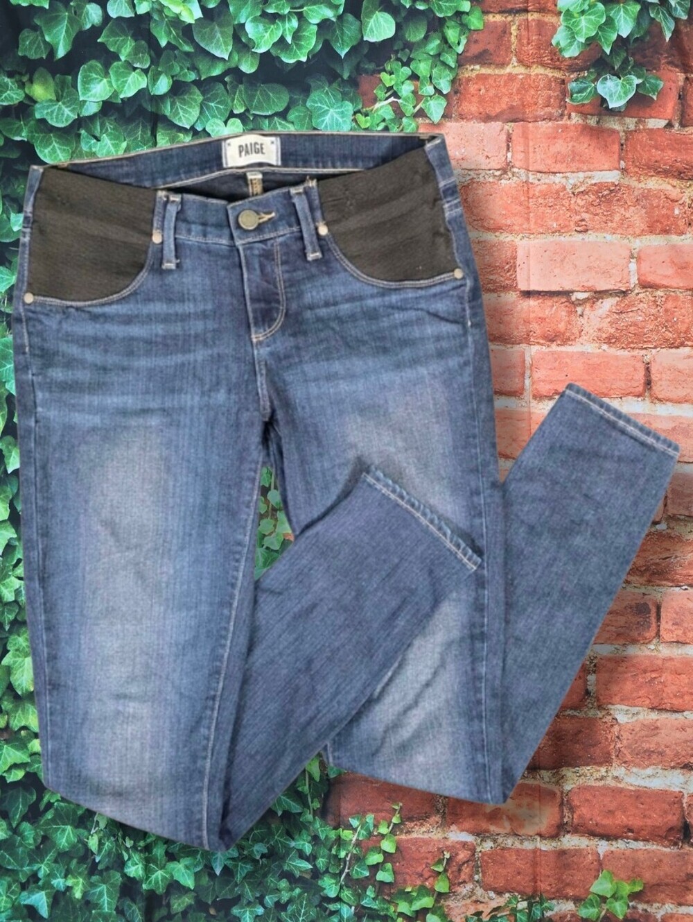 PAIGE | Maternity Verdugo Skinny Ankle Denim Jeans -Waist 26